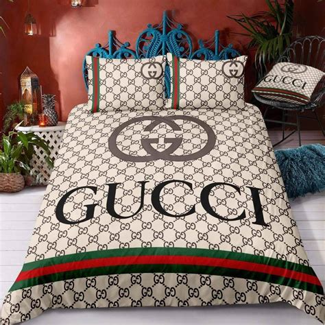 gucci shirt on bed|gucci bed comforter set.